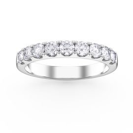 0.5ct Diamond 18ct White Gold Half Eternity Ring