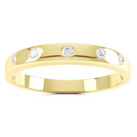 Unity Lab Diamond 18ct Yellow Gold Wedding Ring Band