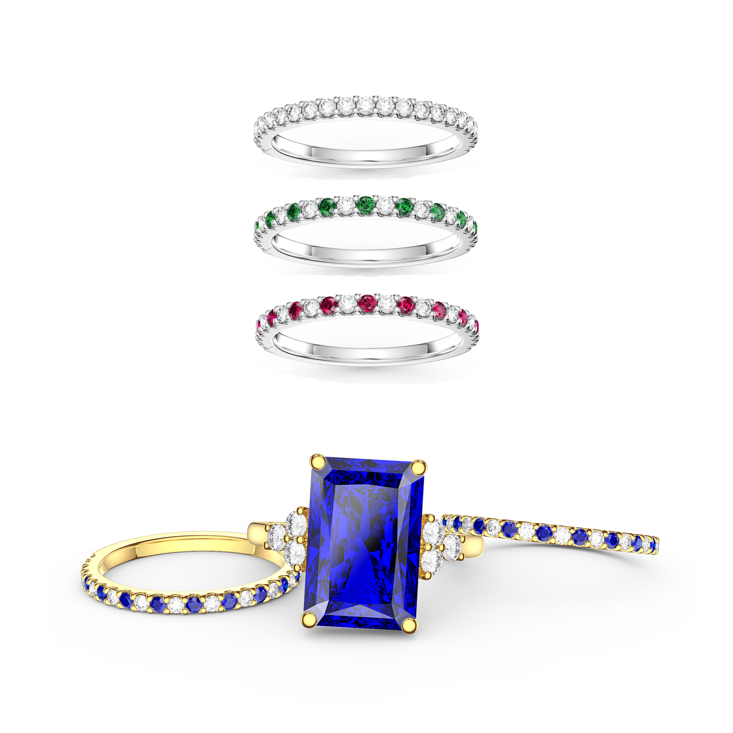Radiant Collection Rings