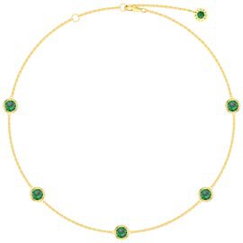 Emerald By the Yard 18ct Gold Vermeil Choker Necklace