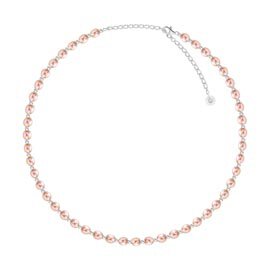Venus Pink Pearl Platinum plated Silver Choker Necklace