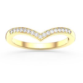 Unity Wishbone Lab Diamond 9ct Yellow Gold Ring