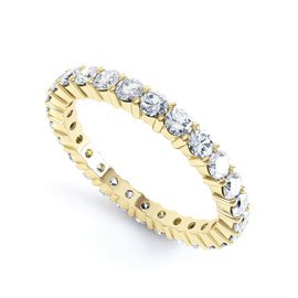 Promise Lab Diamond 9ct Gold Full Eternity Ring