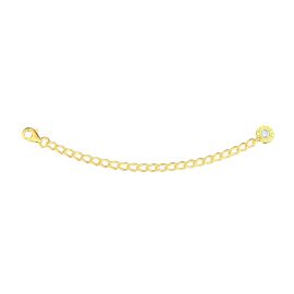 Moissanite 3 inch 18ct Gold Vermeil Extension Chain