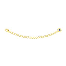 Sapphire 3 inch 18ct Gold Vermeil Extension Chain