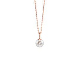 Infinity Pearl 18ct Rose Gold Vermeil Adjustable Necklace