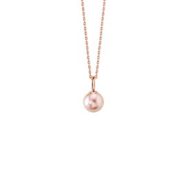 Infinity Pink Pearl 18ct Rose Gold Vermeil Adjustable Necklace