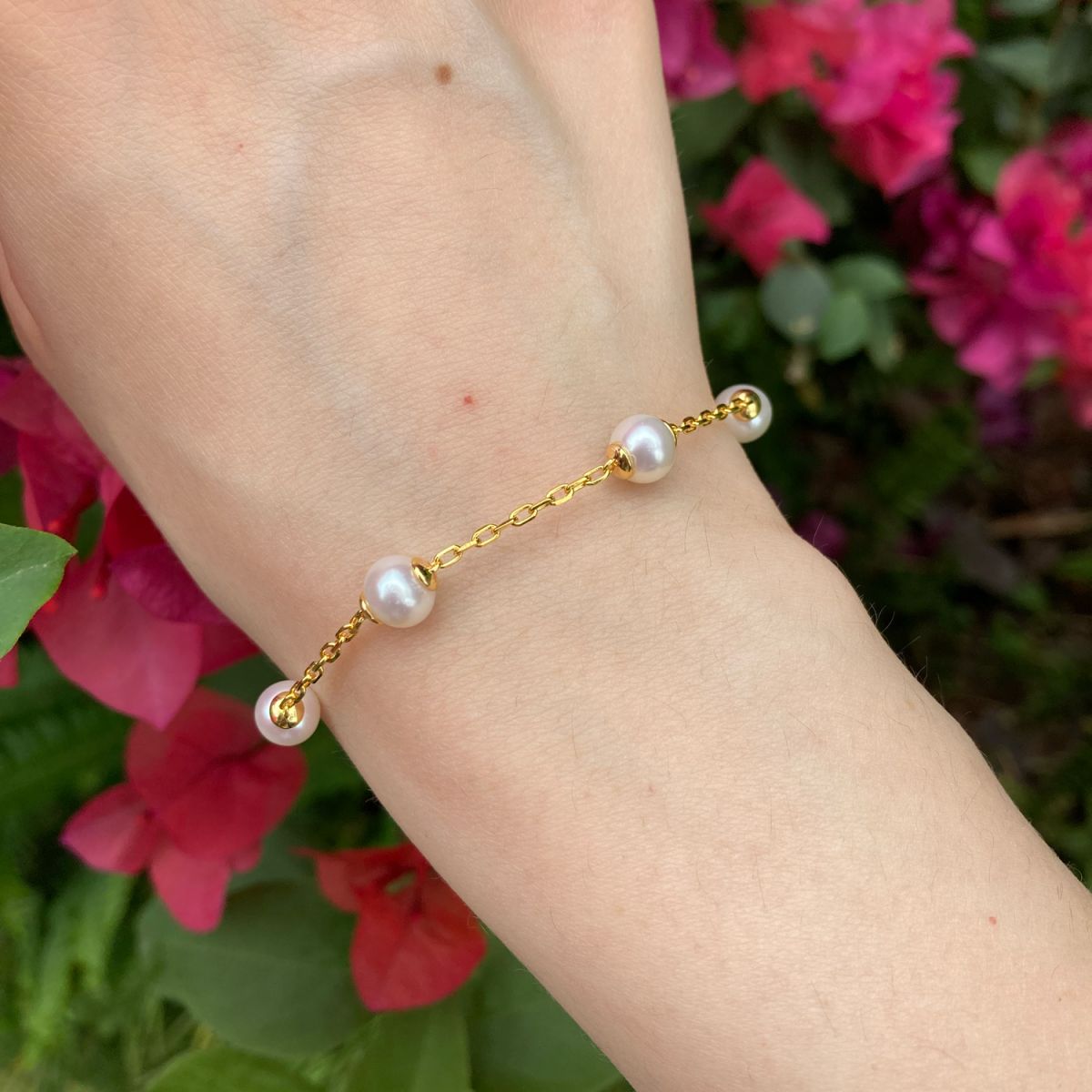 Pearl By the Yard 18ct Gold Vermeil Bracelet #5