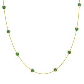Emerald By the Yard 18ct Gold Vermeil Necklace