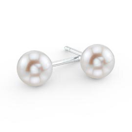 Venus Akoya Pearl Stud Earrings in 18ct White Gold 7.0 to 7.5mm