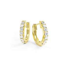 Charmisma GH SI1 Diamond Hoop 18ct Yellow Gold Earrings