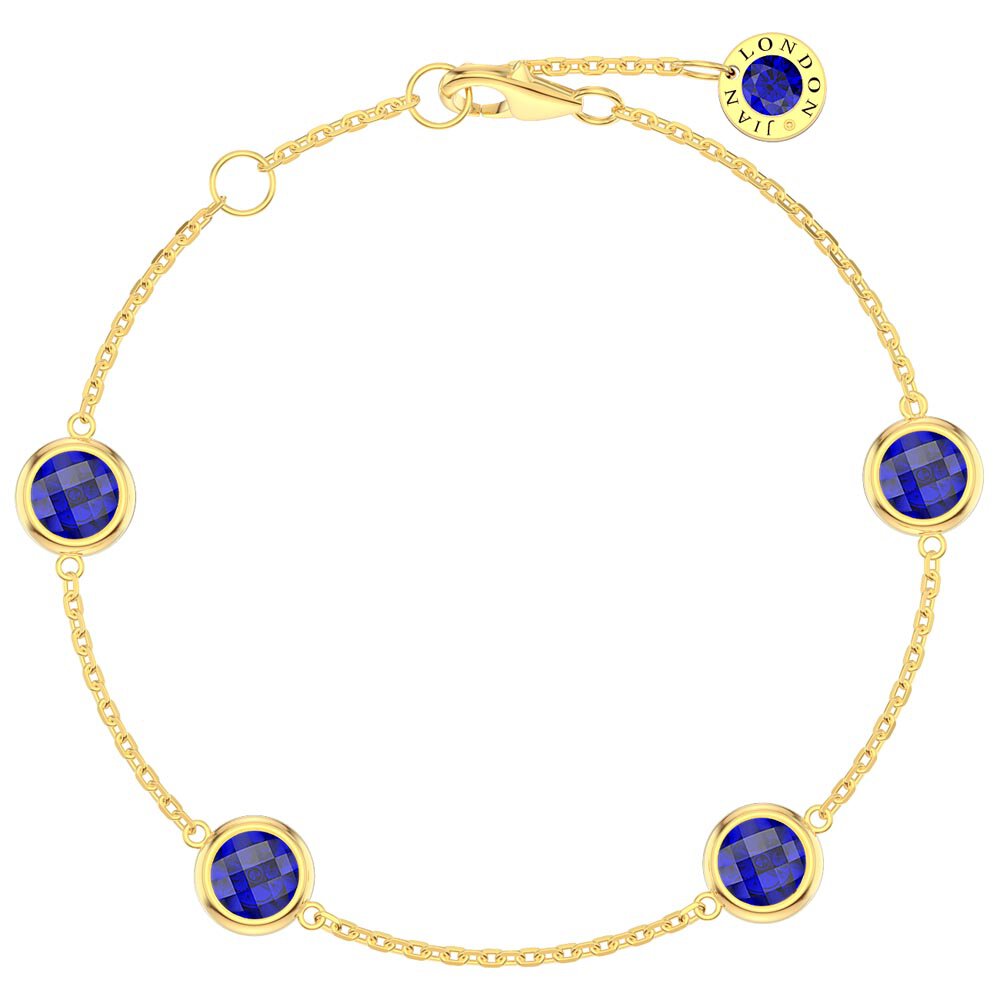 Sapphire By the Yard 18ct Gold Vermeil Bracelet