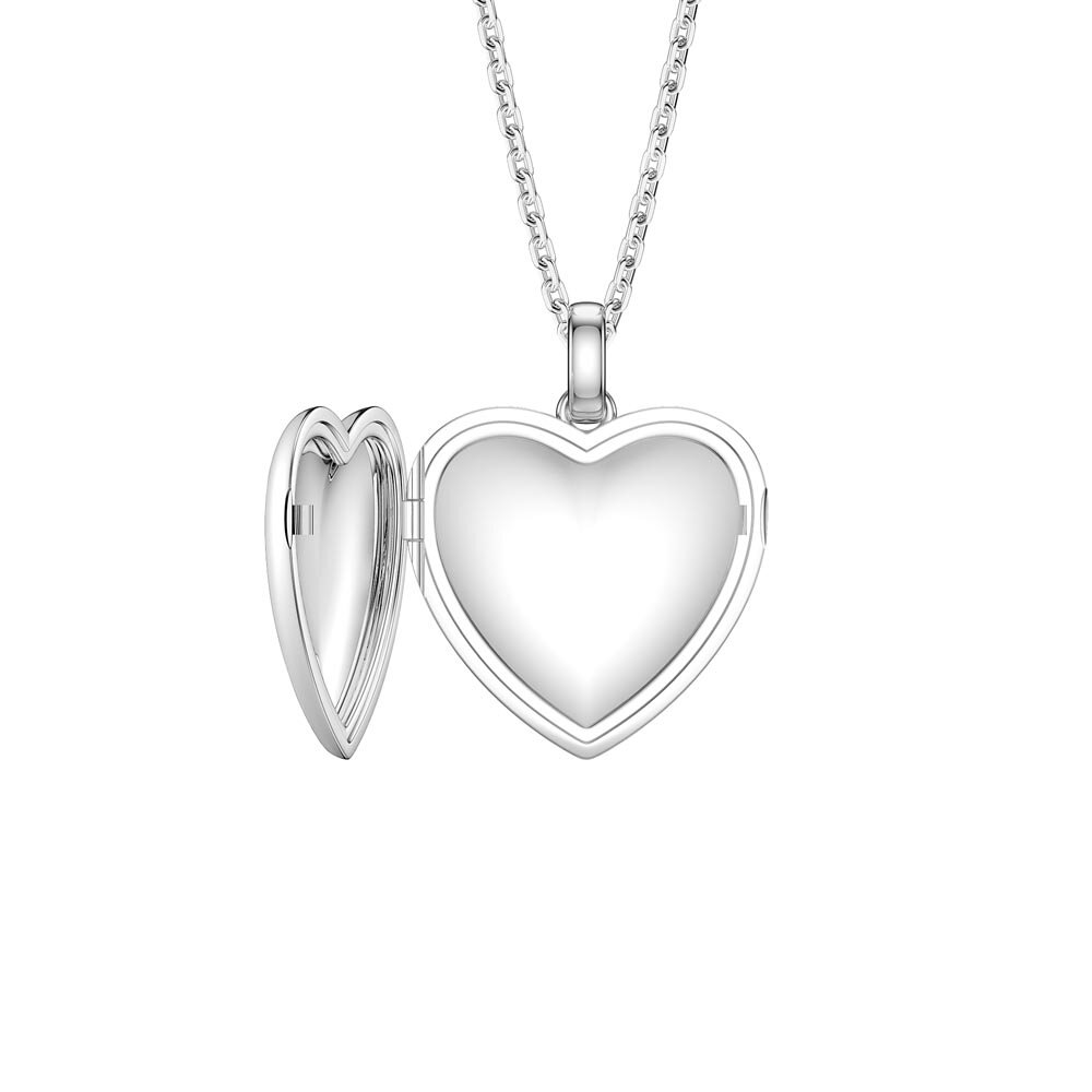 Charmisma Ruby Platinum plated Silver Heart Locket #2