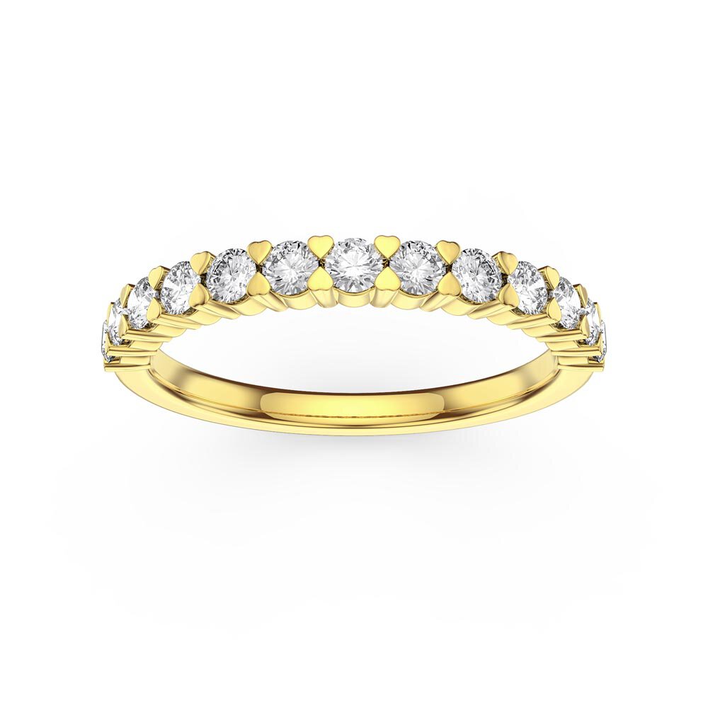 Stardust Lab Diamond 9ct Yellow Gold Half Eternity Ring