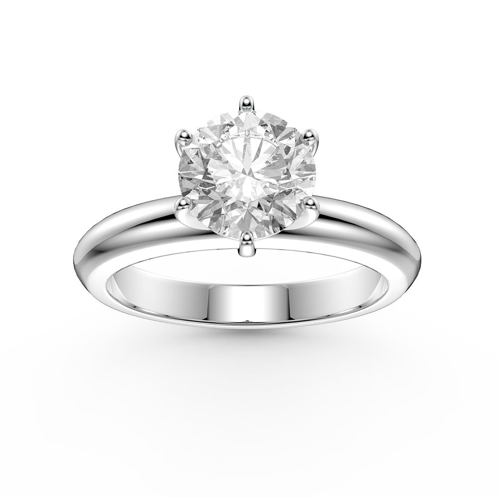 simple solitaire platinum ring price