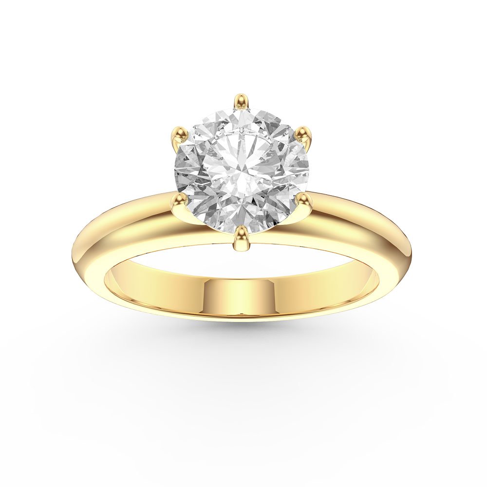 Unity 1ct GH SI Diamond Classic Solitaire 18ct Yellow Gold Engagement 