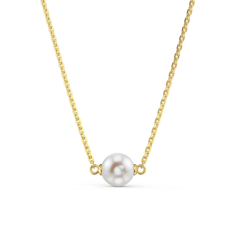 Venus White Pearl 18ct Gold Vermeil Necklace