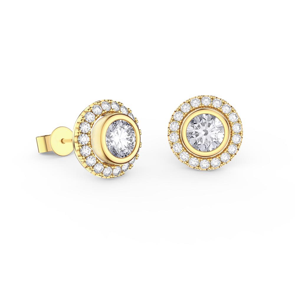 Infinity White Sapphire 18ct Gold Vermeil Jewellery Set #2