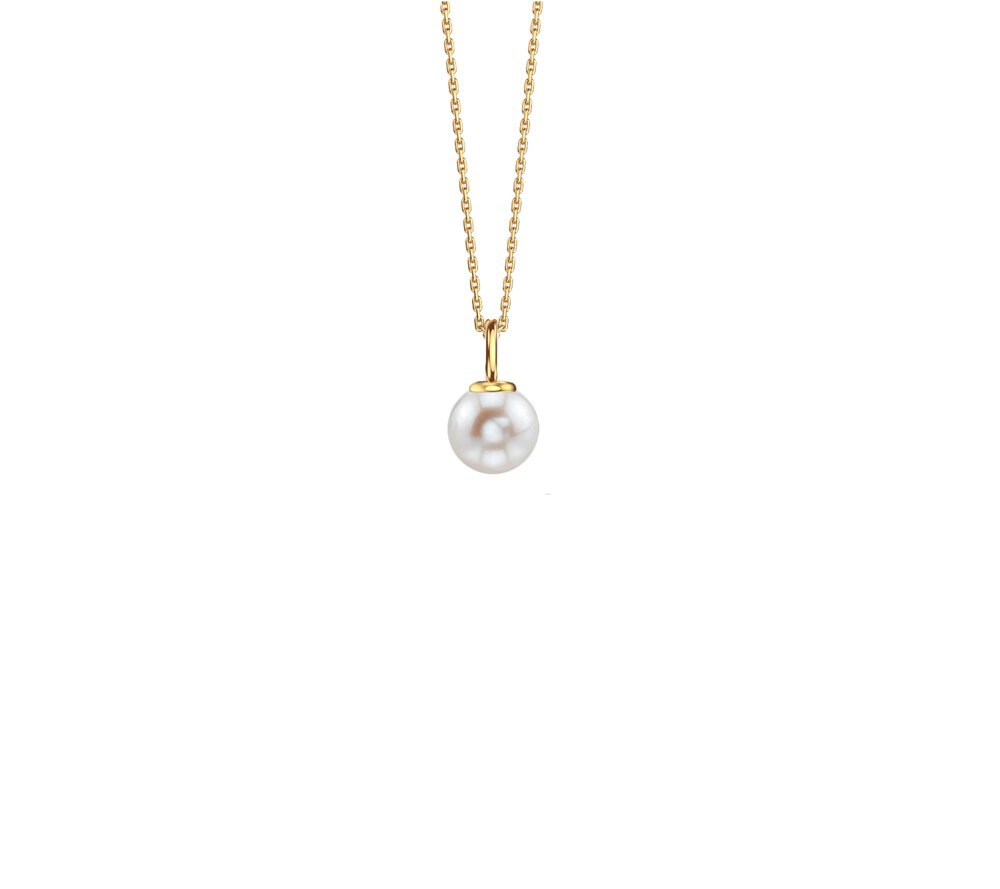 Infinity Pearl 18ct Gold Vermeil Adjustable Necklace