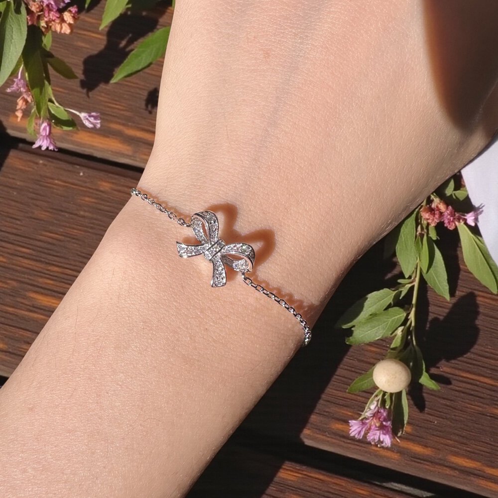 Charisma Ruby Ribbon Platinum plated Silver Adjustable Bracelet #4