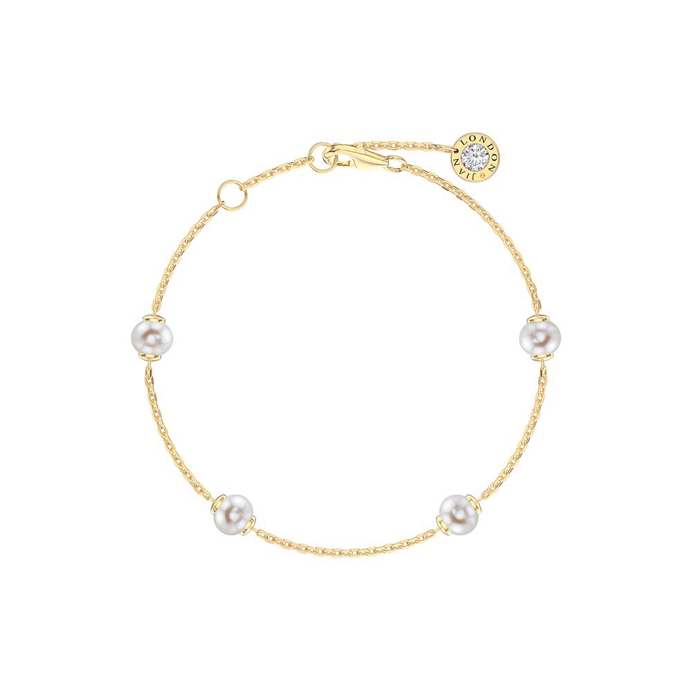 Pearl By the Yard 18ct Gold Vermeil Bracelet