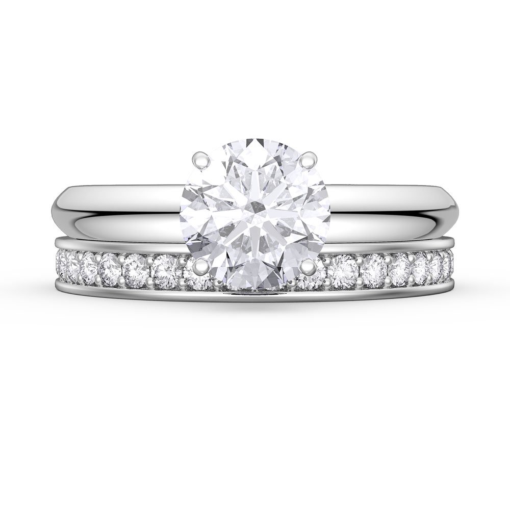 engagement and wedding ring set